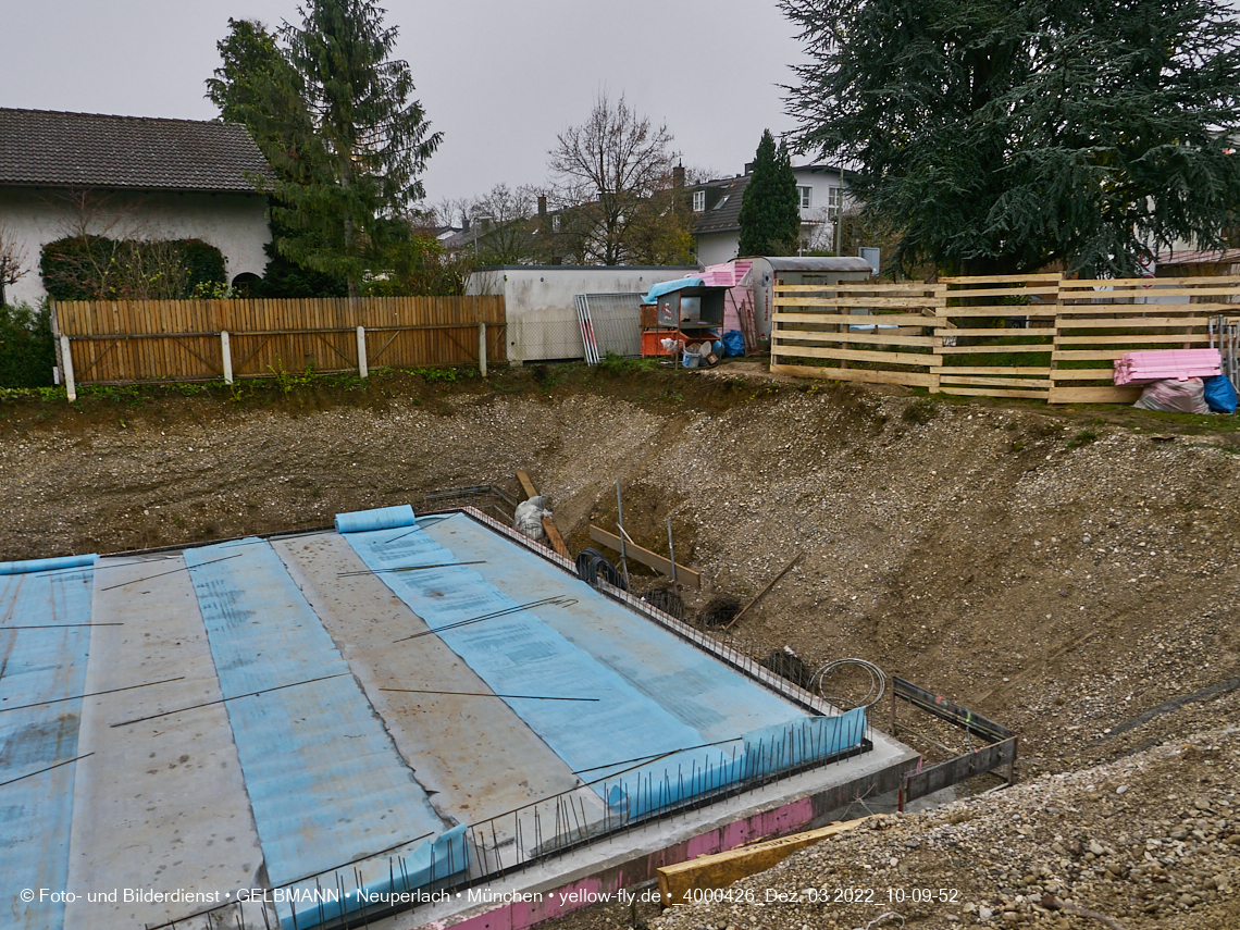 03.12.2022 - Neubau eines Mehrfamilienhause in der Niederalmstraße 16 in Neuperlach-Trudering